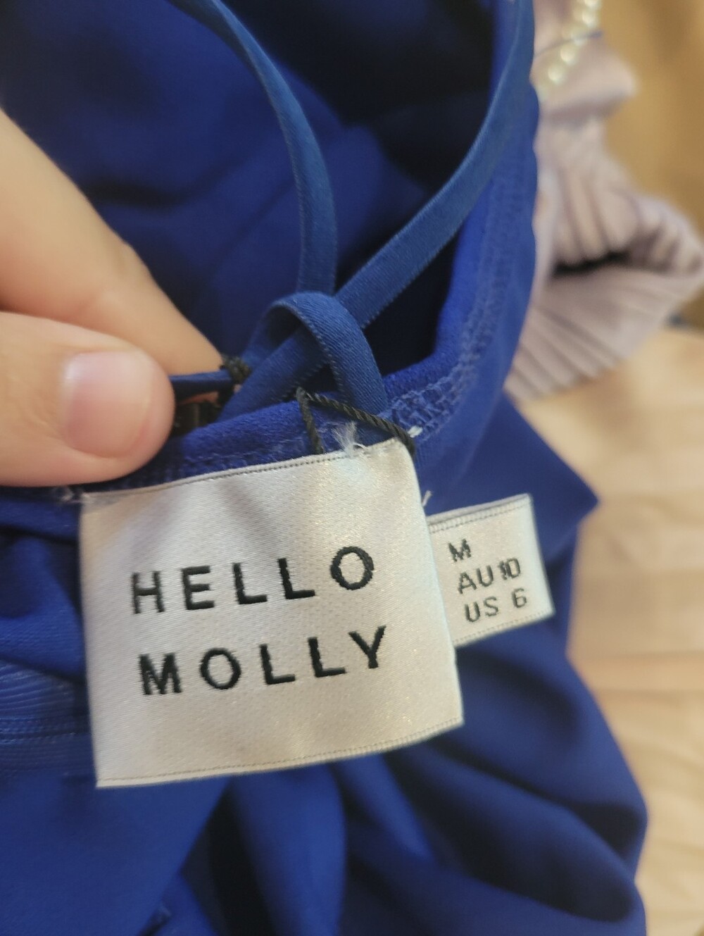 NWT ๐ Hello Molly Cant Afford Me Midi Dress Cobalt *archived style* READ - Picture 6 of 9